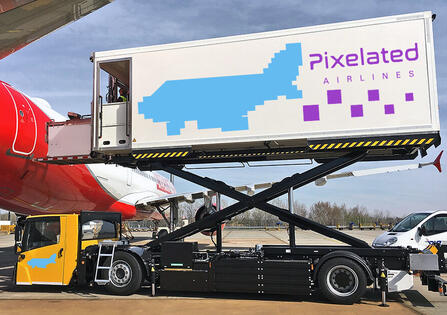 Fake Airline Truck Mockup