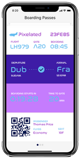Fake Airline Boarding Pass Mockup